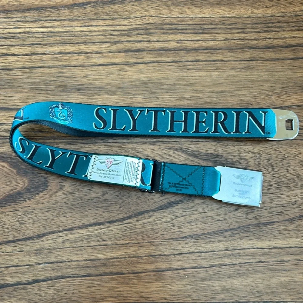 Youth Slytherin Harry Potter Belt with Seatbelt Buckle
